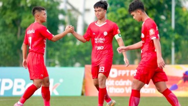 Cú đúp của đội trưởng Công Phương thắp sáng chiến thắng đậm cho U21 Thể Công - Viettel