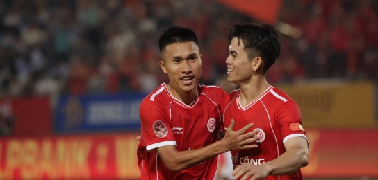 Thể Công - Viettel vs Hồng Lĩnh Hà Tĩnh: Khuất Văn Khang tái xuất ghi bàn