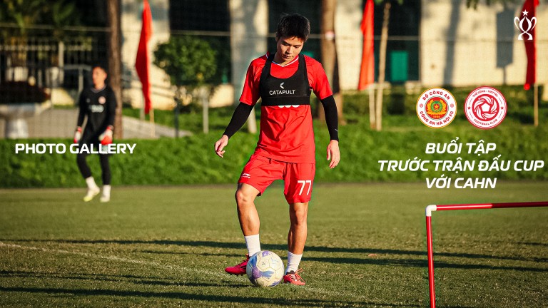 Khoảnh khắc tập luyện: trước trận vòng 1/8 Cúp QG với CAHN - 2025