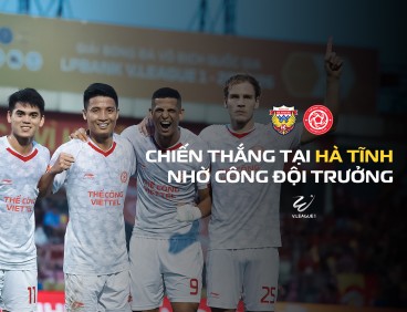 Thể Công - Viettel thắng thuyết phục Hà Tĩnh: Đội trưởng Bùi Tiến Dũng rực sáng với cú đúp