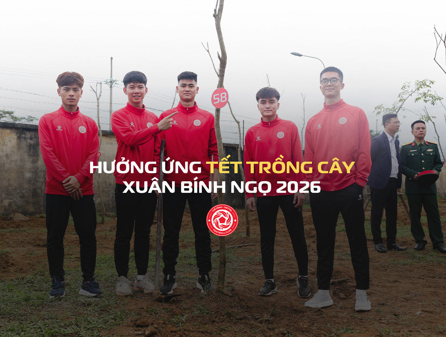Thể Công - Viettel FC hưởng ứng "Tết trồng cây" 2026
