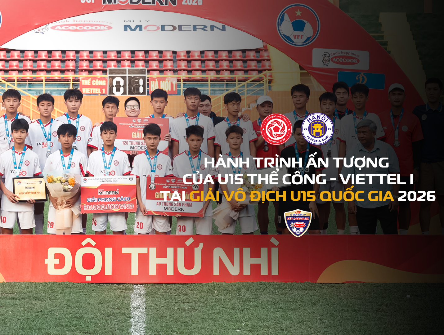 Hành trình ấn tượng của U15 Thể Công - Viettel tại Giải Vô địch U15 Quốc gia 2026