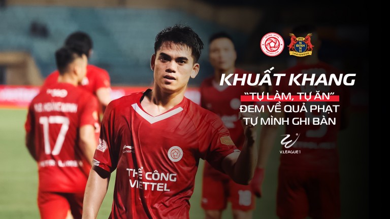 Khuất Văn Khang bùng nổ: Tự kiếm penalty, tự ghi bàn không thể cản