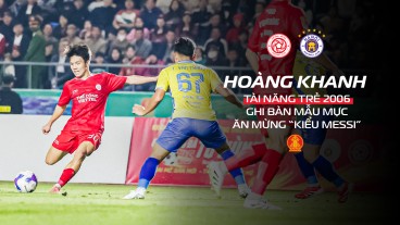 Tài năng trẻ Hoàng Khanh dứt điểm mẫu mực trong ngày đá chính Đội 1 | Giải Tứ Hùng - Thái Nguyên