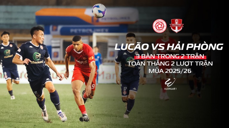 Chuyện gì khó, có Lucão - 3 bàn thắng đem lại 2 chiến thắng trước Hải Phòng