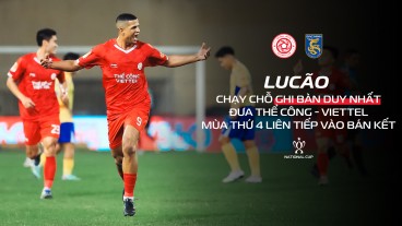 Hữu Thắng có bóng và Lucão đang di chuyển... Vào! | Tứ kết Cúp QG 2025/26