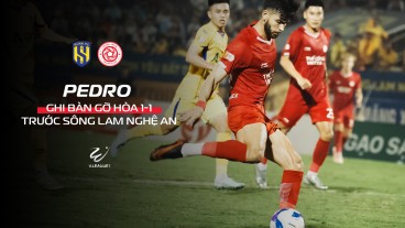 Pedro Henrique quyết đoán gỡ hòa cho Thể Công - Viettel trước Sông Lam Nghệ An