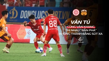 Khuất Văn Khang – Văn Tú bắn phá khung thành HAGL: Cả sân nín thở vì những siêu phẩm suýt thành